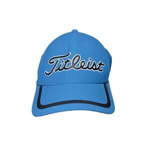 Titleist Performance Golf Cap Sky-Blue Stretch-Fit S/M Tour-Classic Embroidery
